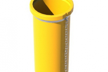 Прямое звено пластикового строительного мусоросброса